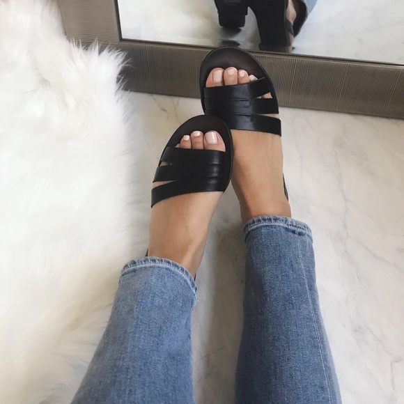 Black Slingback Gladiator Sandal - Picture 2 of 3